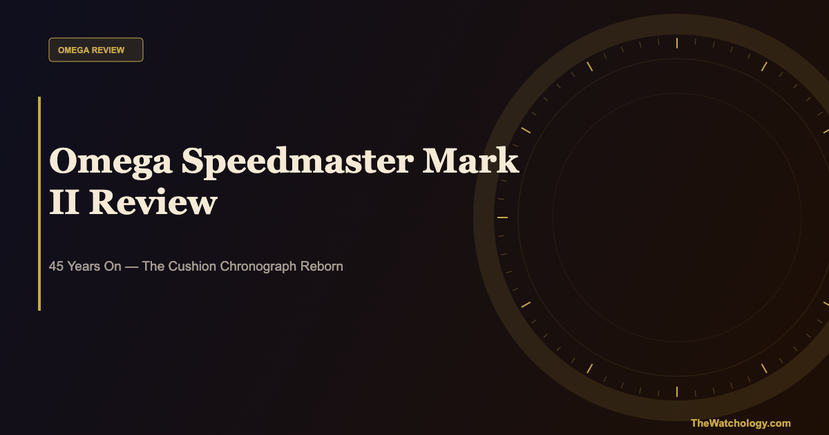 Omega Speedmaster Mark II Review: The Underrated Chronograph (2026)