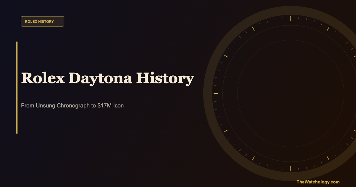 The Complete History of the Rolex Cosmograph Daytona