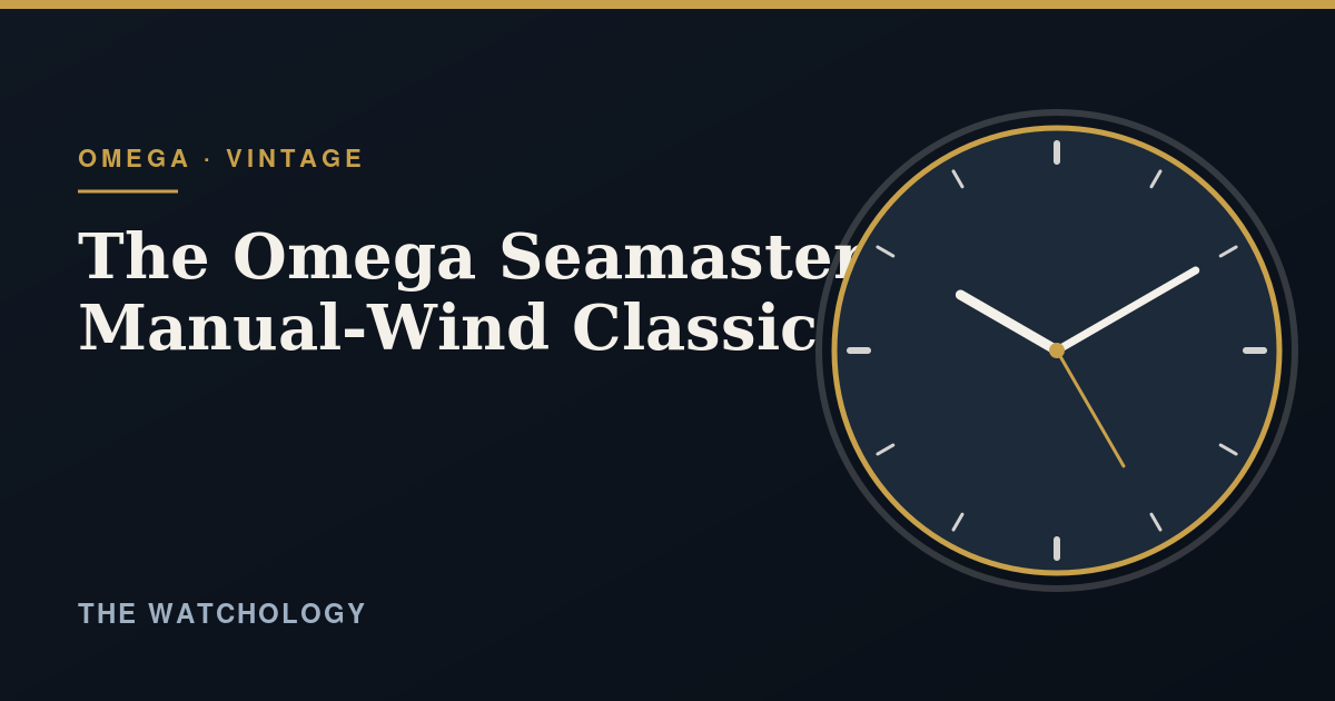 Omega Seamaster 30: The Vintage Manual-Wind Classic