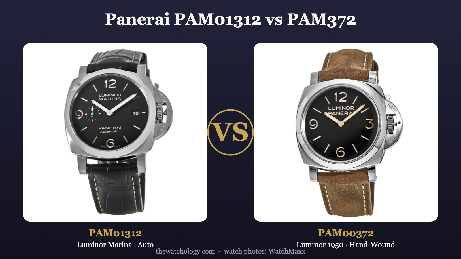 Panerai PAM01312 vs PAM372: Modern Marina or Vintage 1950? (2026)