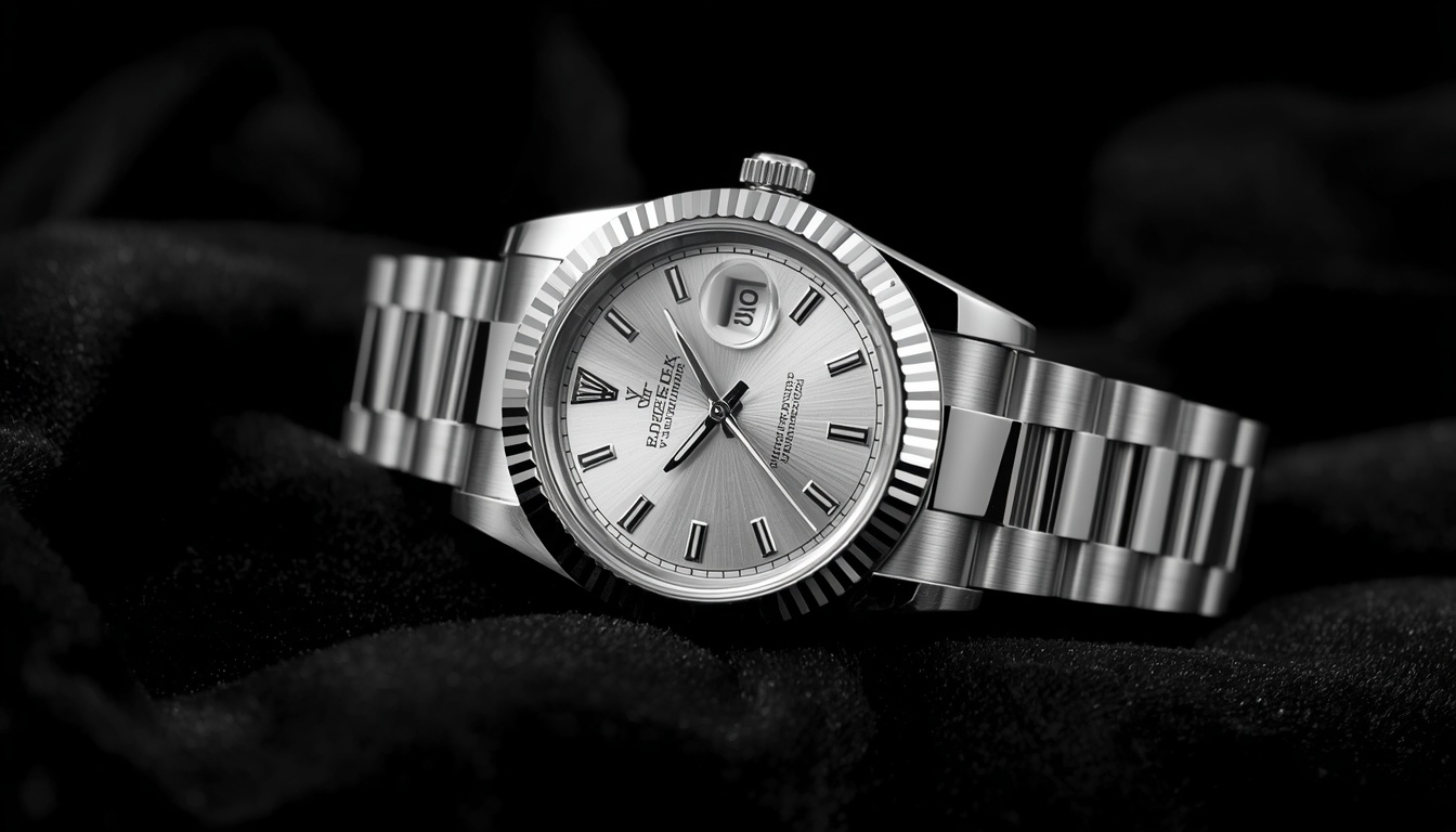 Rolex Datejust 41 with silver sunburst dial, fluted bezel and Jubilee bracelet