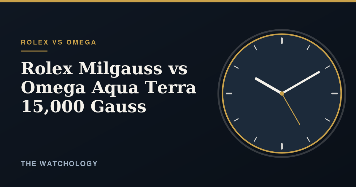 Rolex Milgauss vs Omega Aqua Terra 15,000 Gauss