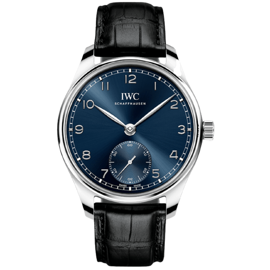 IWC Portugieser Automatic 40mm IW358305 blue dial on leather strap