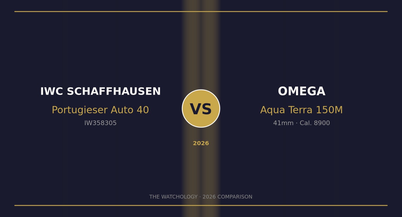 IWC Portugieser vs Omega Aqua Terra 2026 comparison featured image