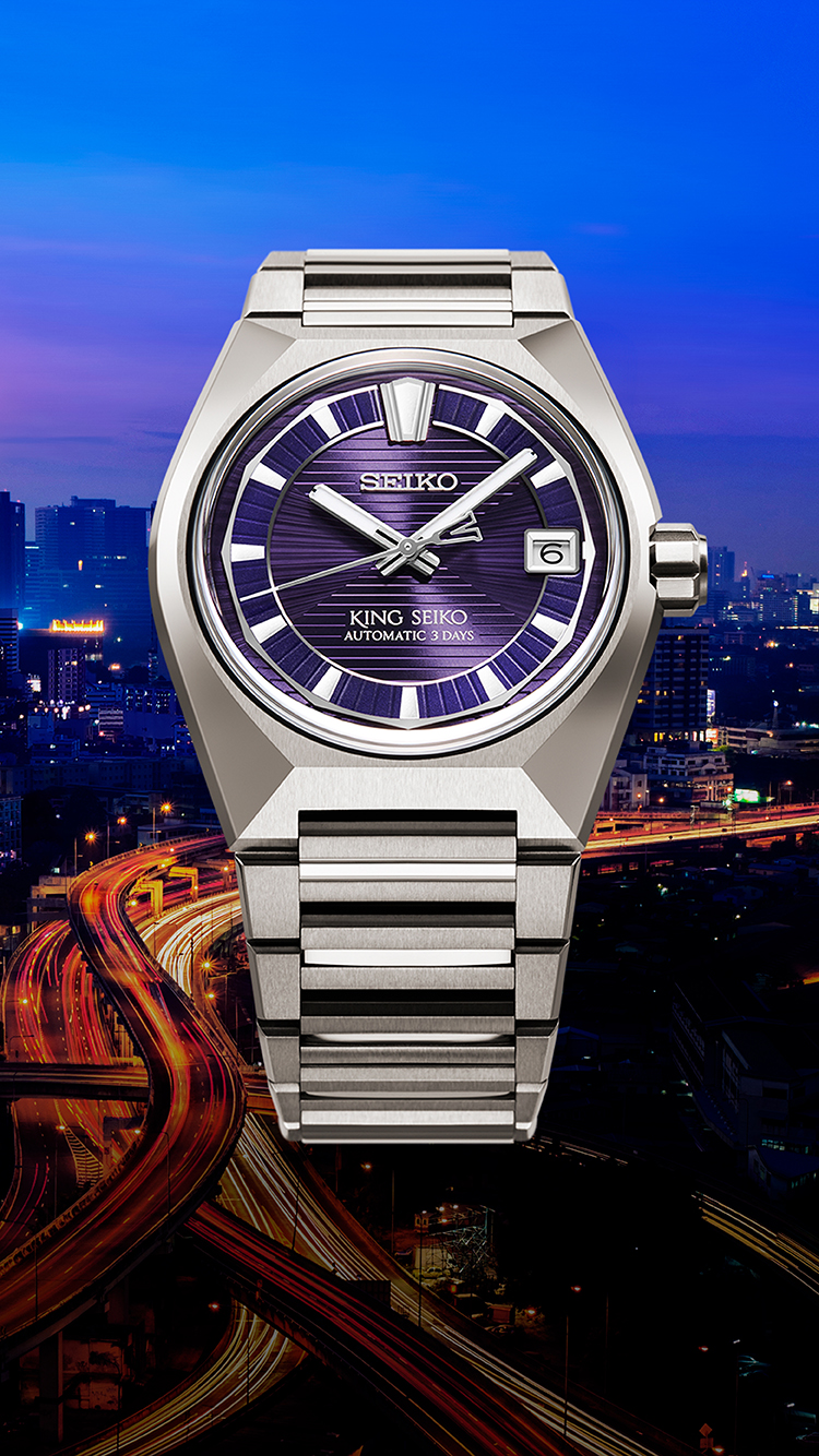 King Seiko HKF001 VANAC titanium watch with integrated bracelet