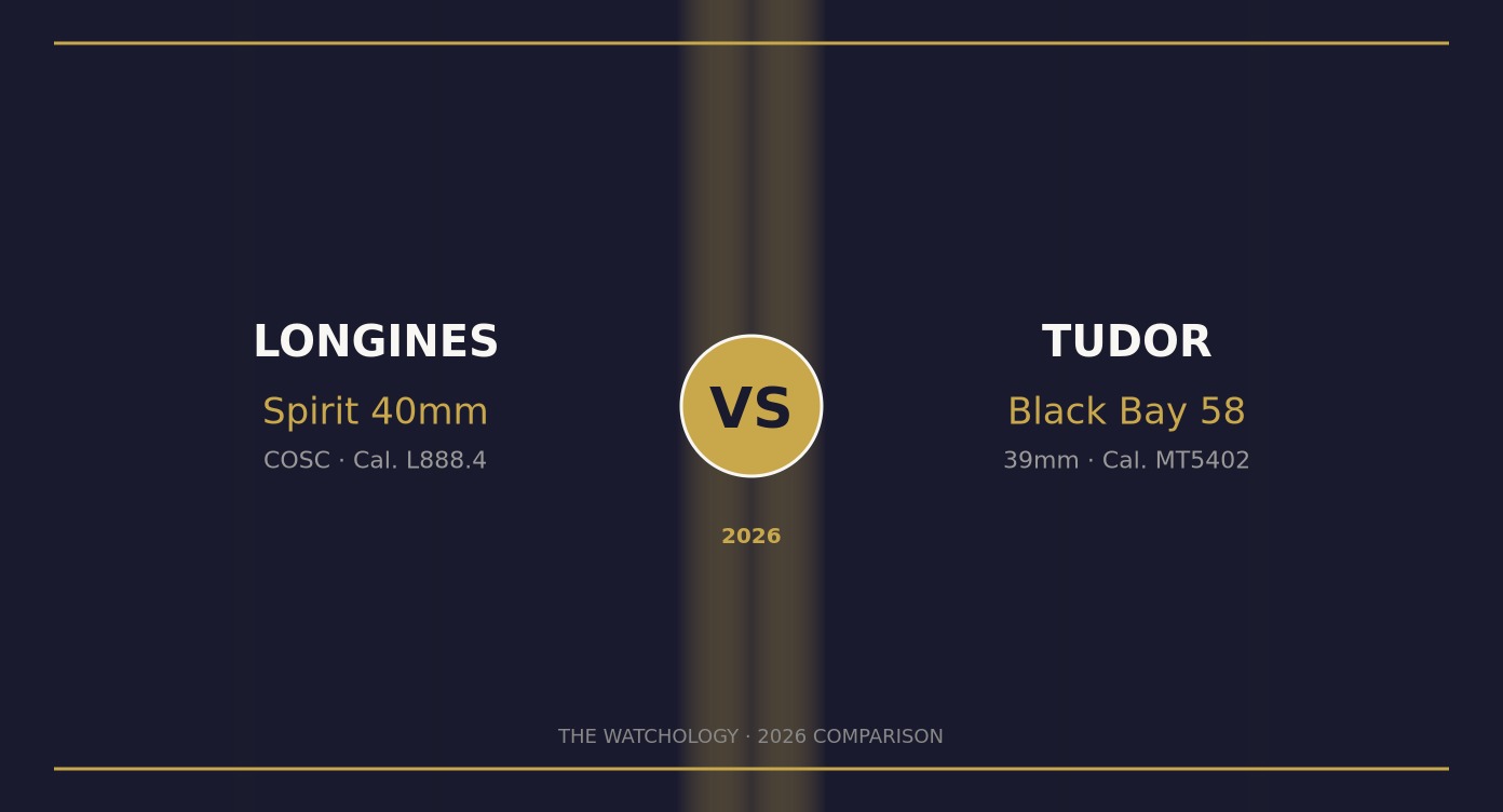 Longines Spirit vs Tudor Black Bay 58 2026 comparison featured image