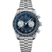 Omega Speedmaster Chronoscope 329.30.43.51.03.001 steel bracelet blue dial