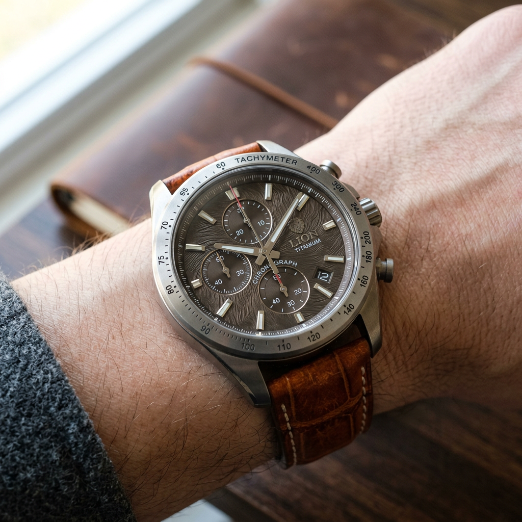 Grand Seiko Tokyo Lion Tentagraph SLGC009 titanium chronograph watch