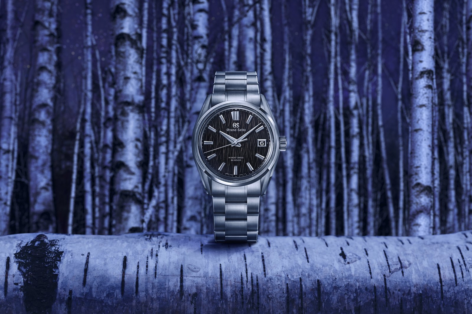 Grand Seiko SLGH029 Evolution 9 Hi-Beat 36000 80 Hours in High-Intensity Titanium with black White Birch dial