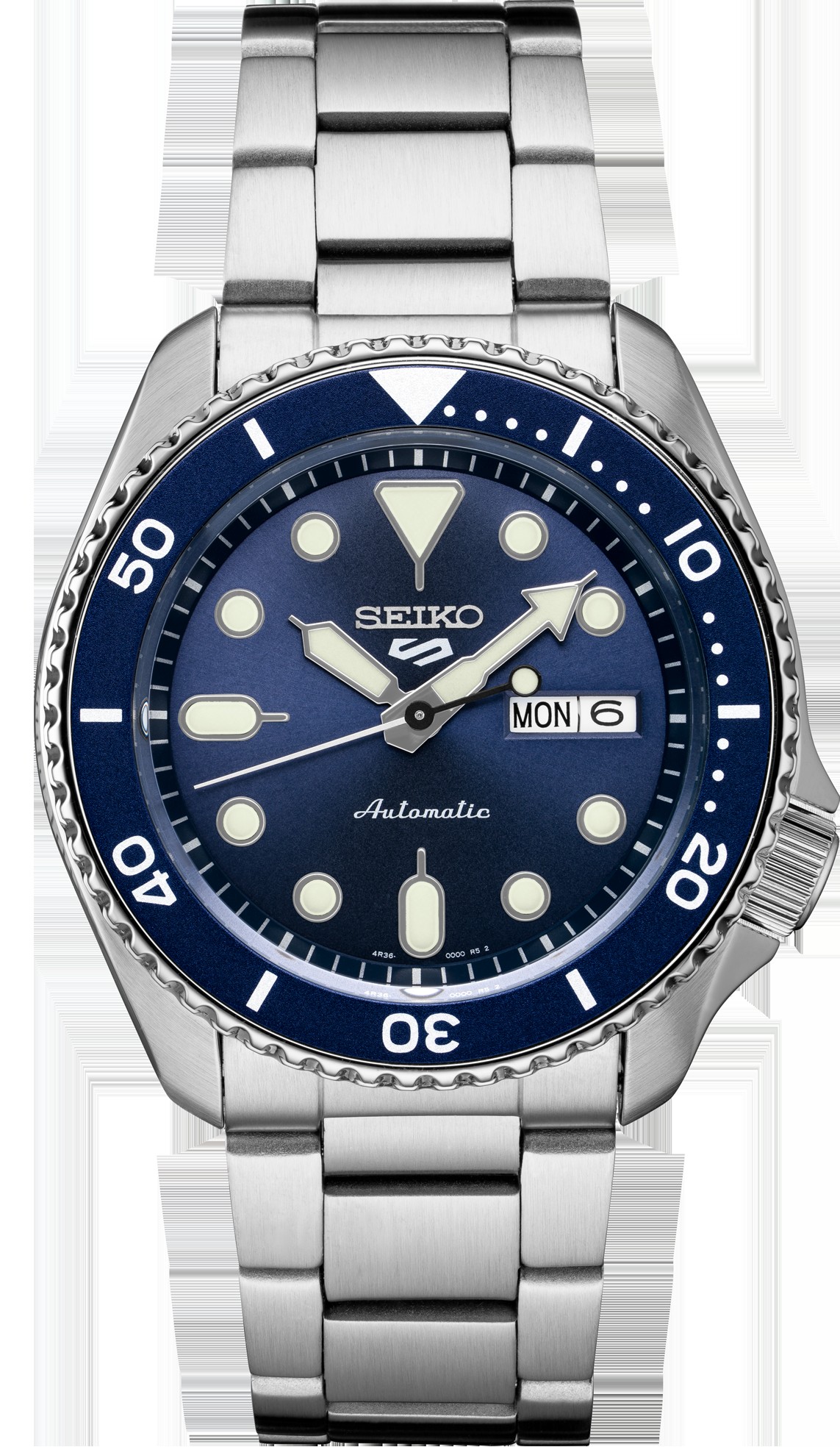 Seiko 5 Sports SRPD51 blue dial automatic dive watch