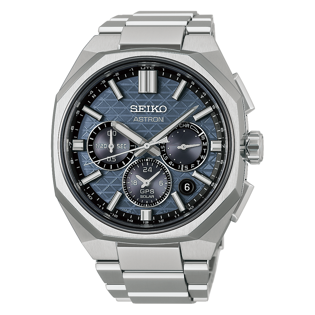 Seiko Astron HAB001 GPS Solar Dual-Time Chronograph titanium watch