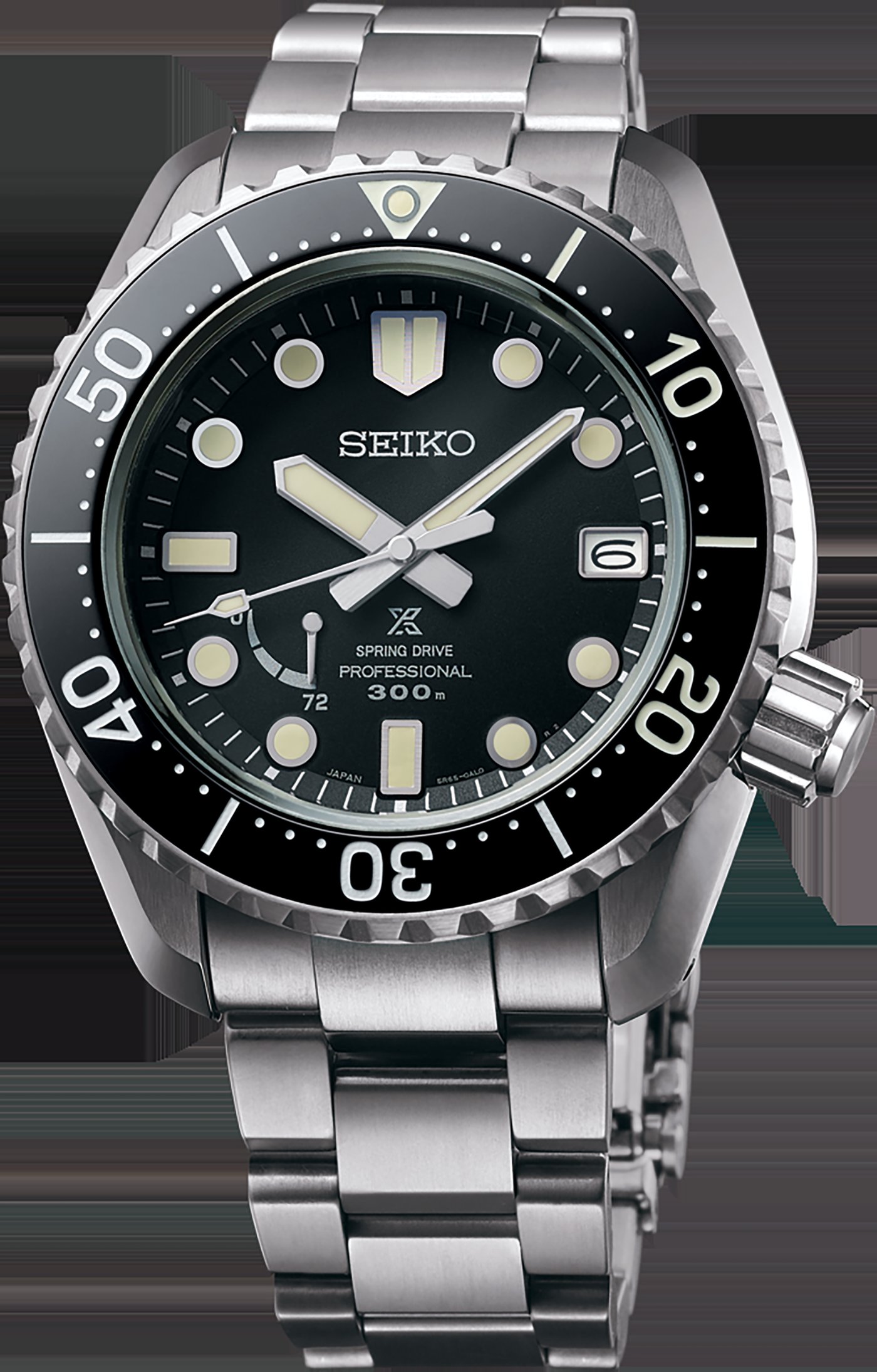 Seiko Prospex LX SNR029 titanium Spring Drive saturation diver on bracelet