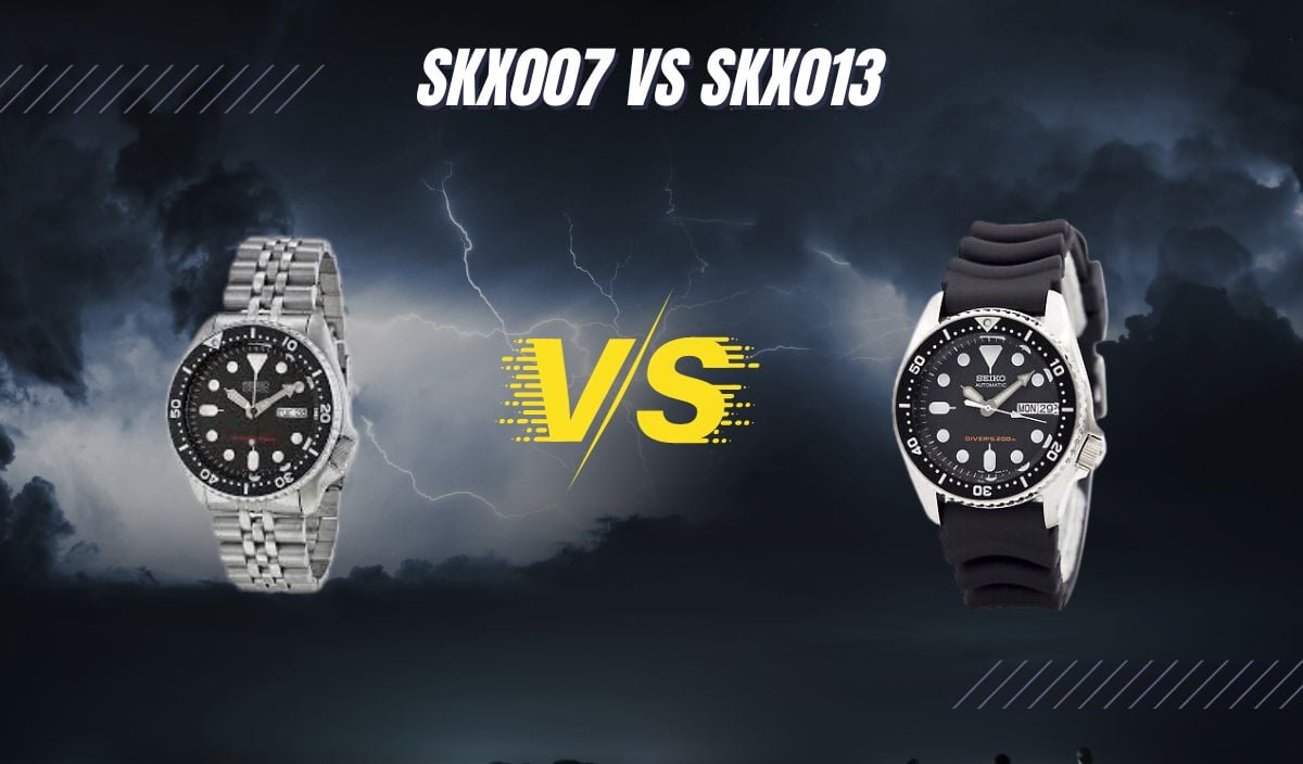 Seiko SKX007 and SKX013 side by side comparison
